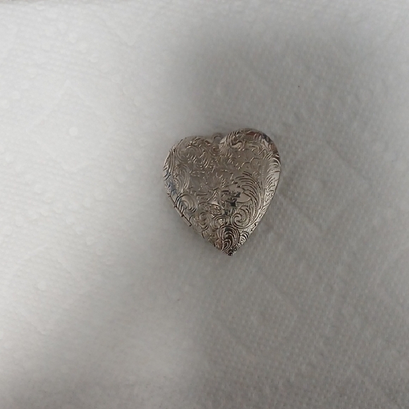 Aldo Jewelry - Aldo Silver Heart Necklace with Vintage Charm